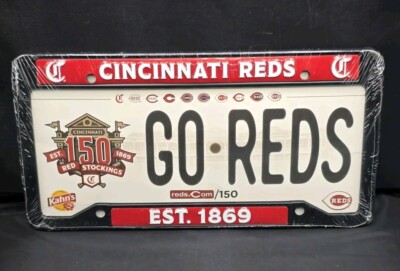 2019 Cincinnati Reds 150th Anniversary License Plate Frame SGA