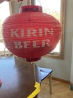 Vintage Kirin Beer Lamp Light Lamp Shade Oriental Ball Shade Sign Advertising