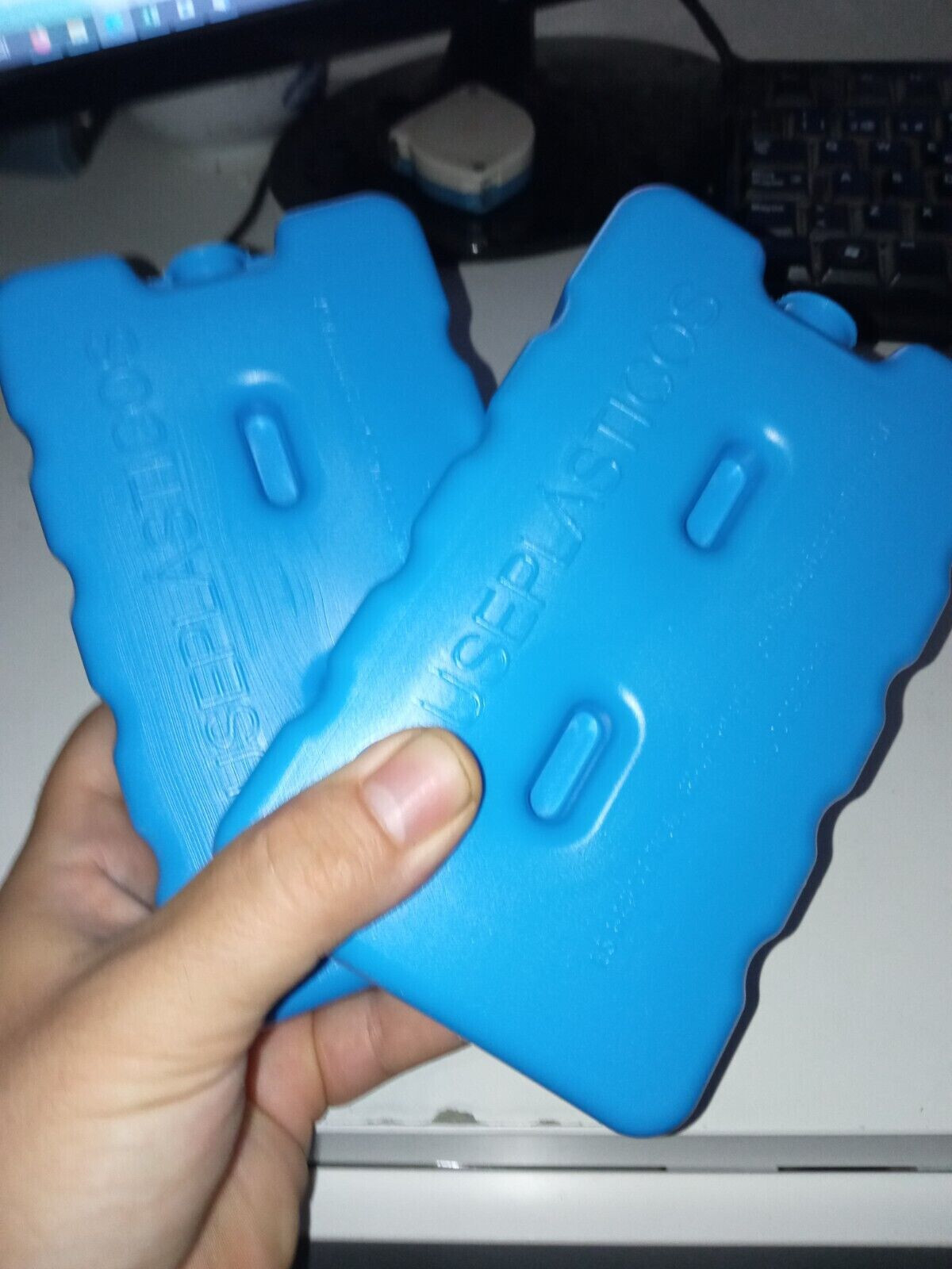 Lote 4 Bloque Acumulador de FRIO azul para Congelador Nevera portátil viaje