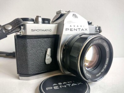 156 Pentax Spotmatic SP 35mm Film Camera SMC Takumar 55mm f/1.8 M42 Lens