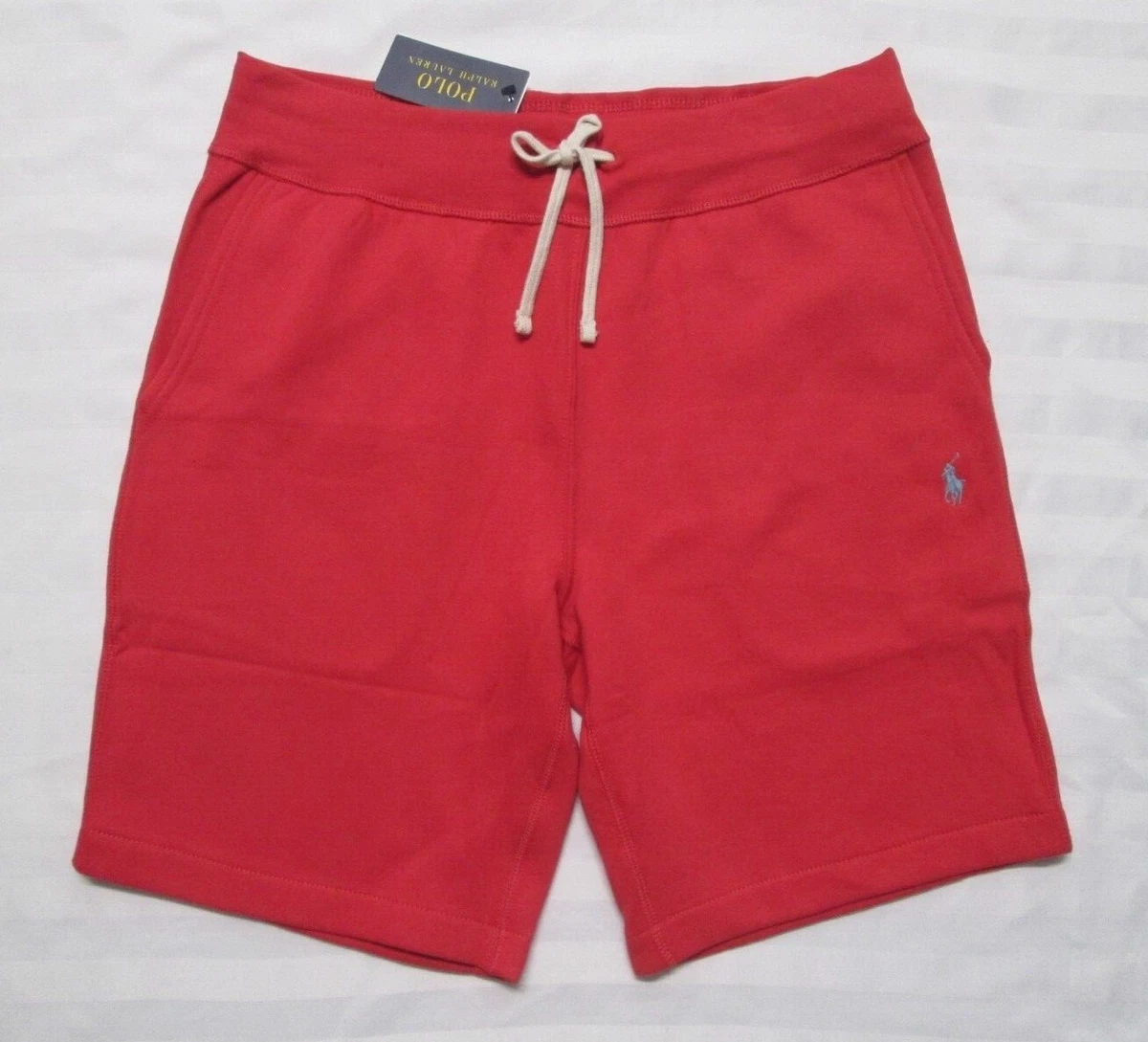 POLO RALPH LAUREN Mens Red Fleece Sweat Shorts 710790292020