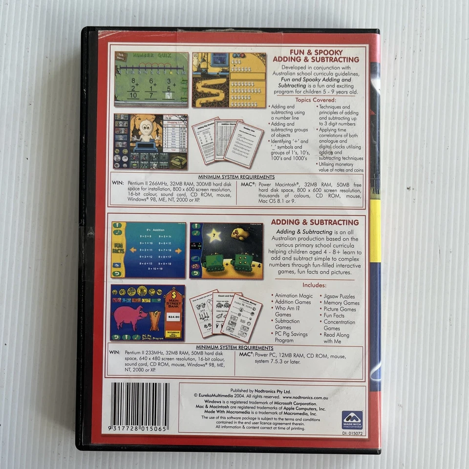Adding & Subtracting + Fun & Spooky Educational Adventure PC Game (2001) - Image 2 of 4
