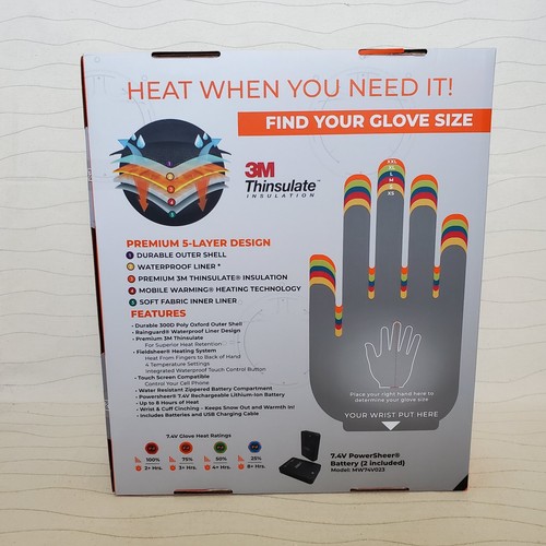 NEW Field Sheer Heated Gloves Tech Gear Mobile Warming Technology Waterproof - Picture 2 of 22