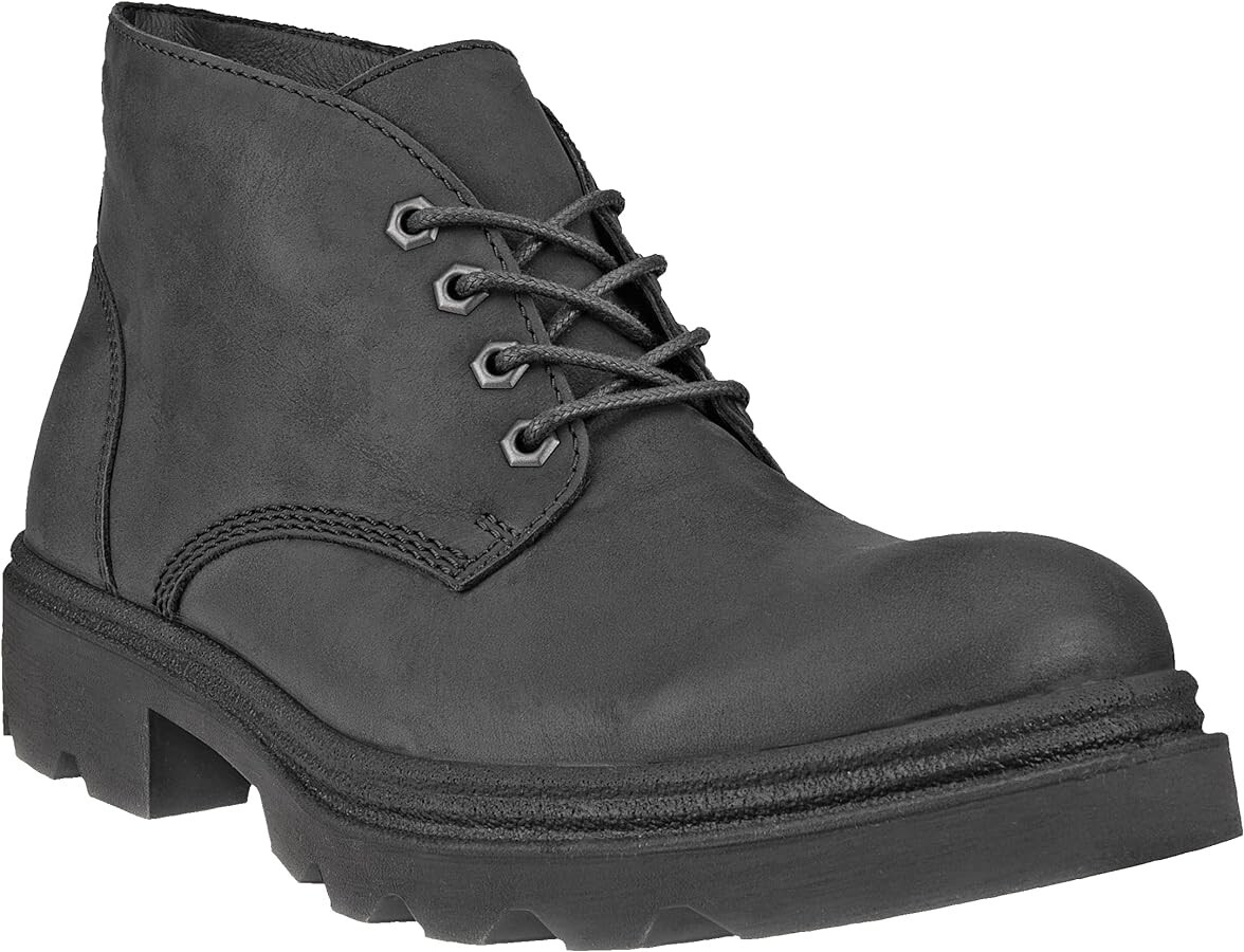 Ecco Berlin Gore Tex Black Leather Chukka Ankle Boots Mens Sz EU 46 US 12/12.5 Amazon.com | ECCO Turn II Waterproof Lace, BLACK NUBUCK, 6  main image 4