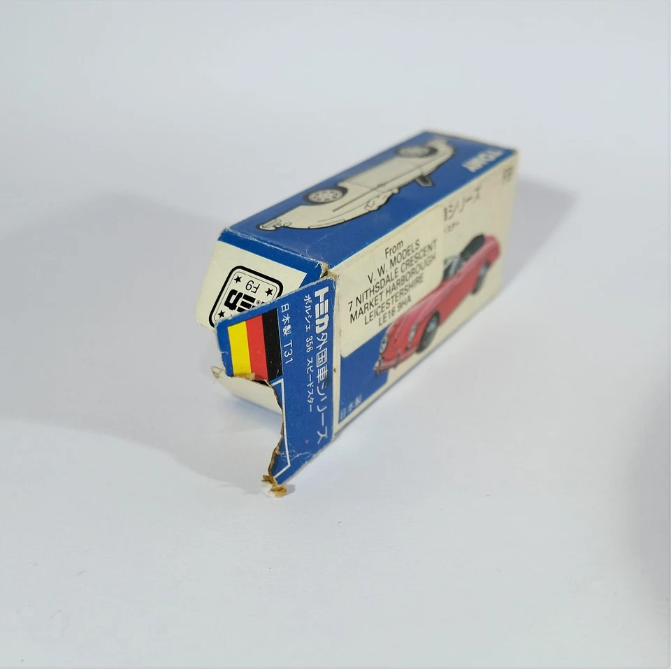 Tomica F9 Porsche 356 Speedster 1:59 Diecast Model Car Vintage Japan Original N5 - Image 2 of 4