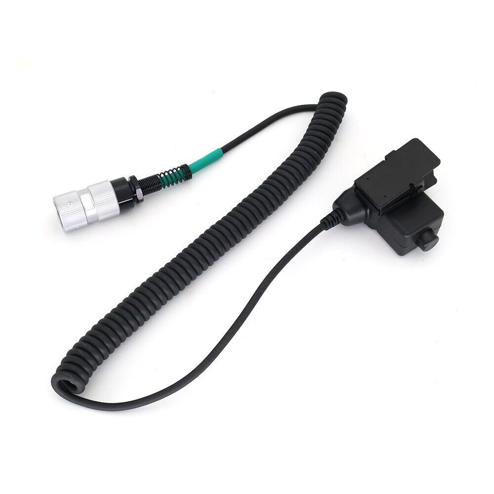Casque Militaire Adaptateur PTT Militaire U94 Elprico - Pour Casques 2 Broches Et Talkies-Walkies - Communication Claire ABS Léger Portable