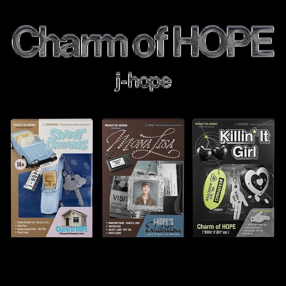 BTS J-HOPE ‘CHARM OF HOPE’ Album / NFC+Key-Ring+2 Foto Karte+Guide+GIFT+WVS POB