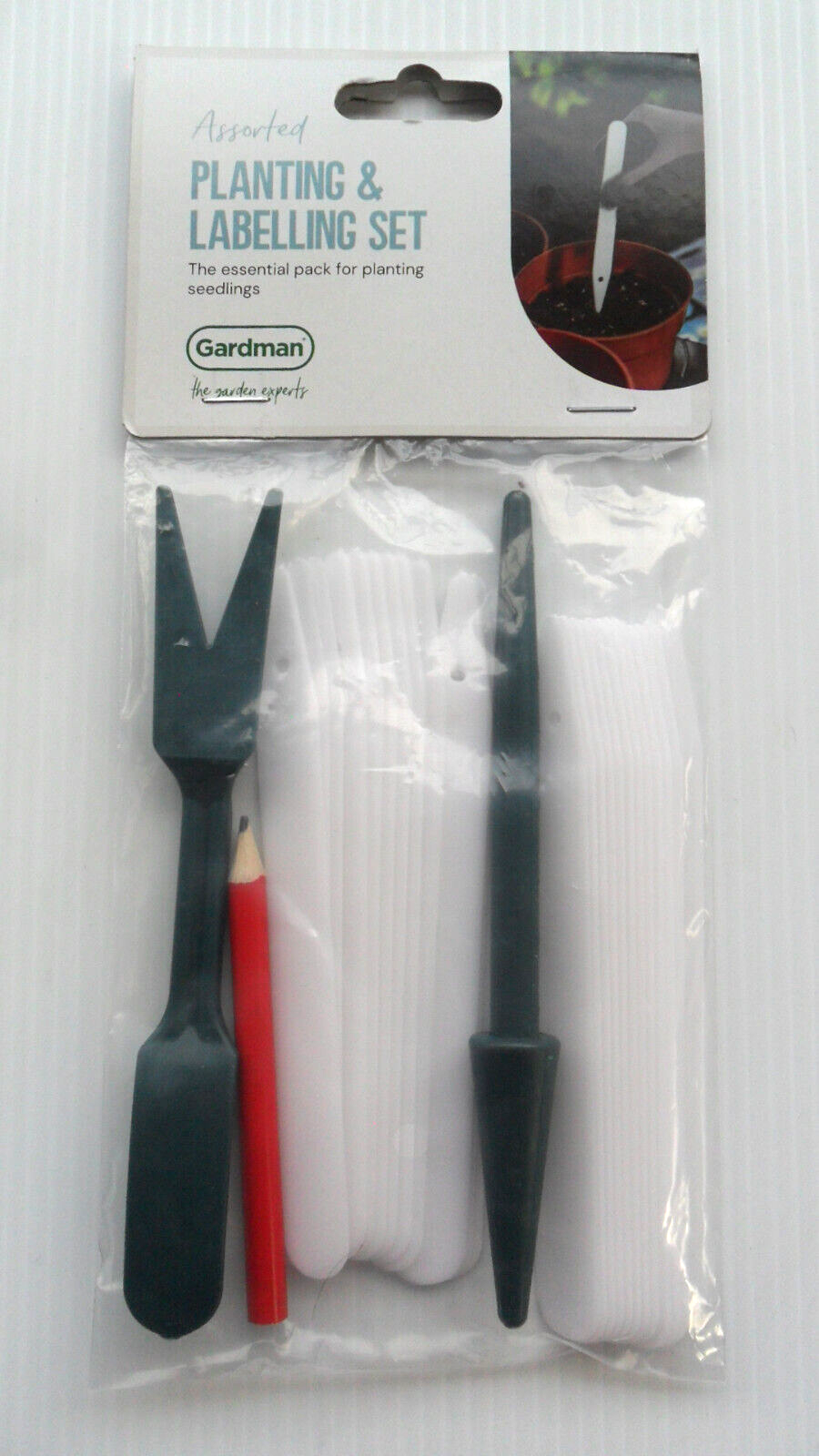 Gardman Planting & Labelling Set Seedlings labels Widger Dibber