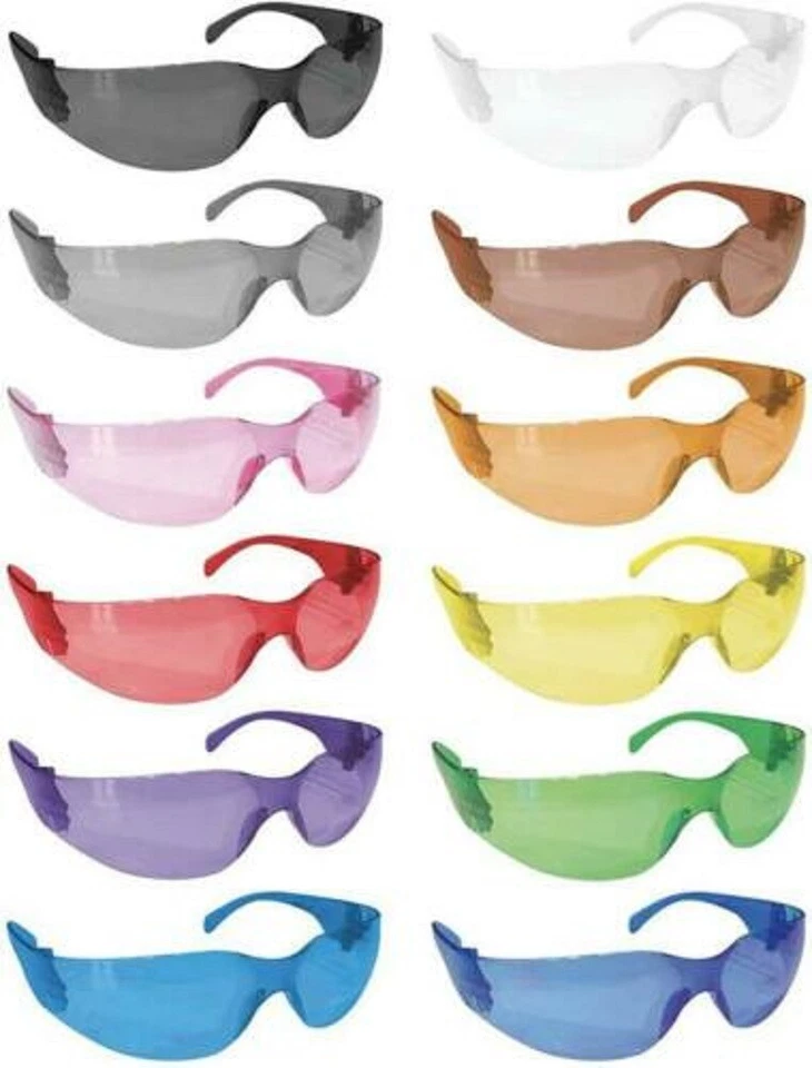 Gafas de seguridad de cristal a todo color, para adultos y jóvenes (paquete de 144) Foto 4 de 4