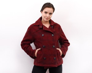 wool rich double breasted jacket