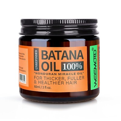 Batana Oil for Hair Growth, 100% Raw & Authentic Dr Sebi 2 Fl Oz (Pack of 1) 