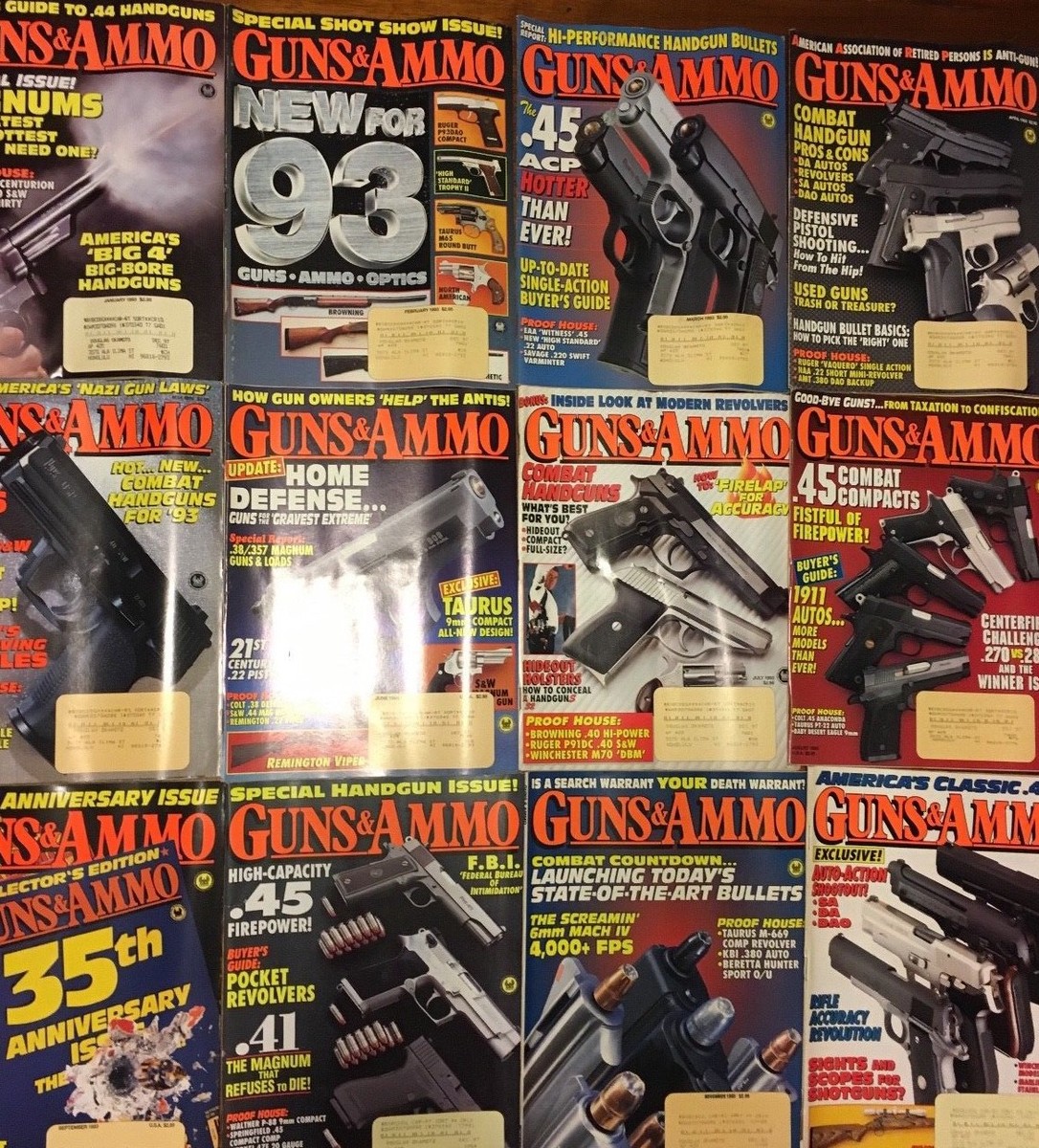 GUNS & AMMO アメリカ銃雑誌　ビンテージ　29冊 GUNS & AMMO アメリカ銃雑誌 ビンテージ 29冊 GUNS & AMMO