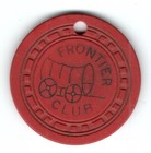 Frontier Club 25¢ Casino Chip, Las Vegas NV — photo 1
