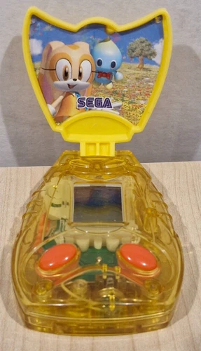 McDonalds SEGA Cream Flower Catch LCD Hand Held Electronic Game 2005 Toy Working