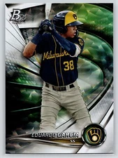 2022 Bowman Platinum #TOP-88 Eduardo Garcia Top Prospects Ice Foilboard Used