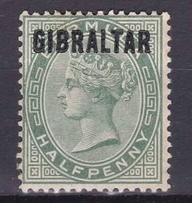 1886 - Gibraltar ( Gibilterra ) - 1/2 d con soprastampa