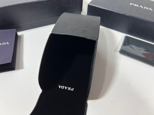 Case Prada Sunglasses Hard Eyeglasses Cloth Box Black Authentic Magnetic SMALL - Picture 7 of 8
