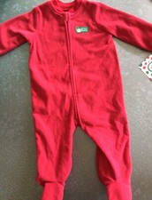 Little Me My First Christmas Sleeper Pajamas PJ sleep Play 9 months reindeer
