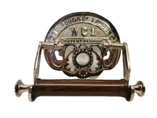 Victorian Style WC-1 Toilet Roll Holder Nickle/chrome plated