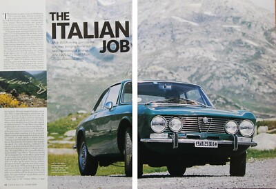 Original CSC magazine article: ALFA ROMEO 2000 GTV, journey over the Alps