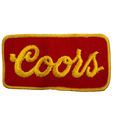 Vintage 80s Coors Beer Uniform Unused Iron On Sew On Patch 3.5 x2  NOS