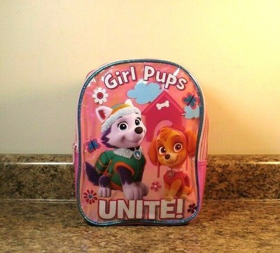 Paw Patrol Girls Everest /& Skye Running Around 16/" Backpack-6279