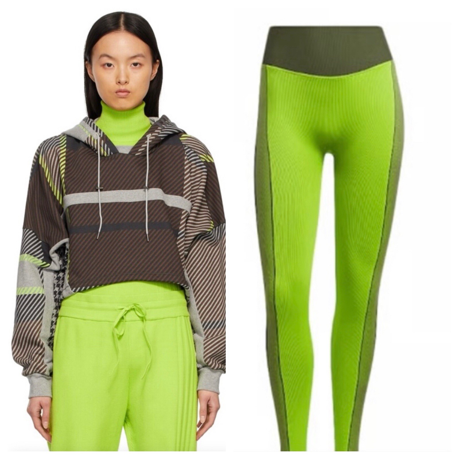 Halls of Ivy Allover Print Cropped Hoodie & Leggings, Beyoncé × Adidas