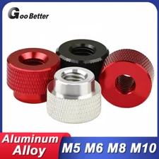 M5 M6 M8 M10 Knurled Thumb Nuts Aluminium Alloy Through Hole Hand Step Knobs Nut