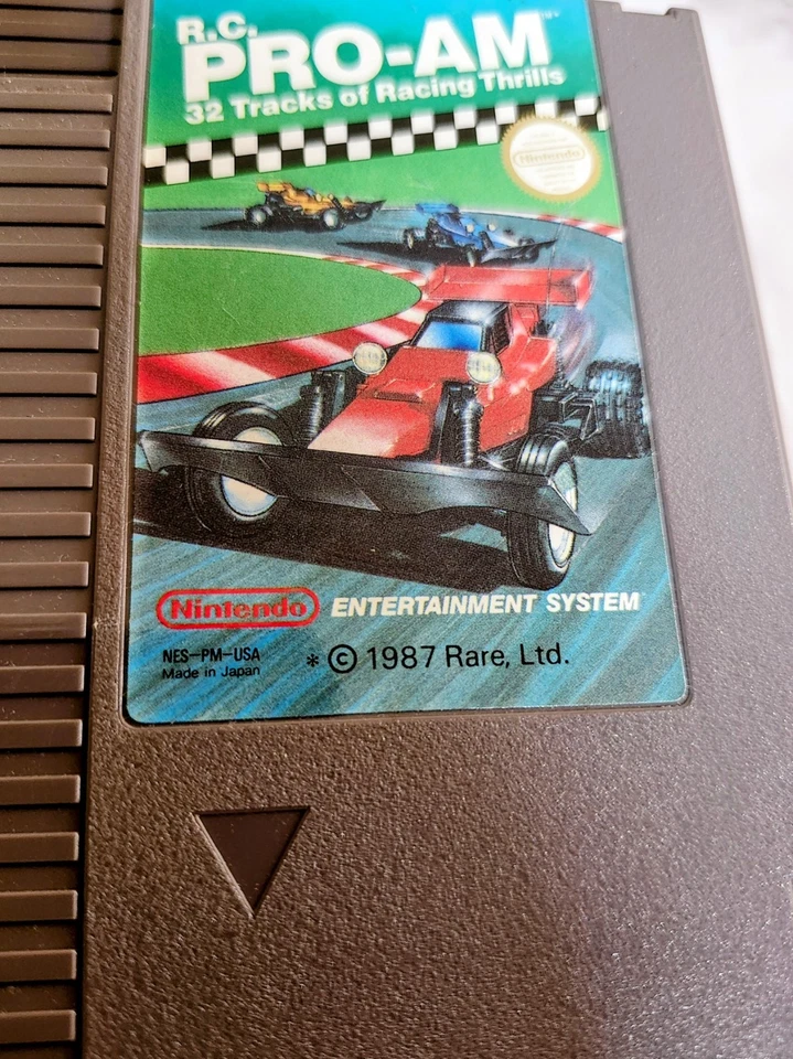 1987 Nintendo NES R.C. PRO-AM Video Game w/Sleeve - 32 Tracks - Tested & Working - Image 2 of 4