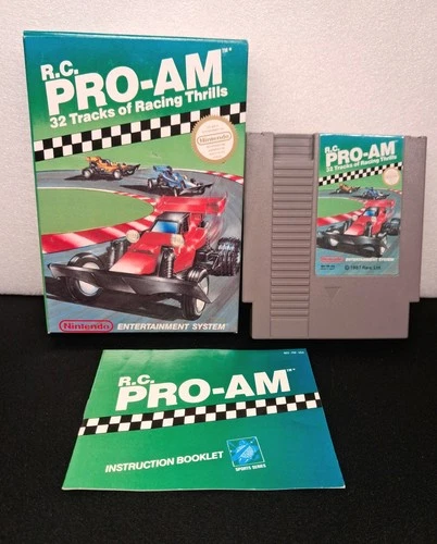R.C. PRO-AM  (NES, Nintendo) CIB Complete Cart Excellent Condition