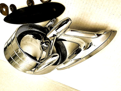 1958 Chevrolet Halo Rocket Sideview Mirror GM Accessory #3750725 Low Rider Bomba