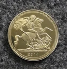 2011 British Gold Sovereign featuring the iconic design of St. George