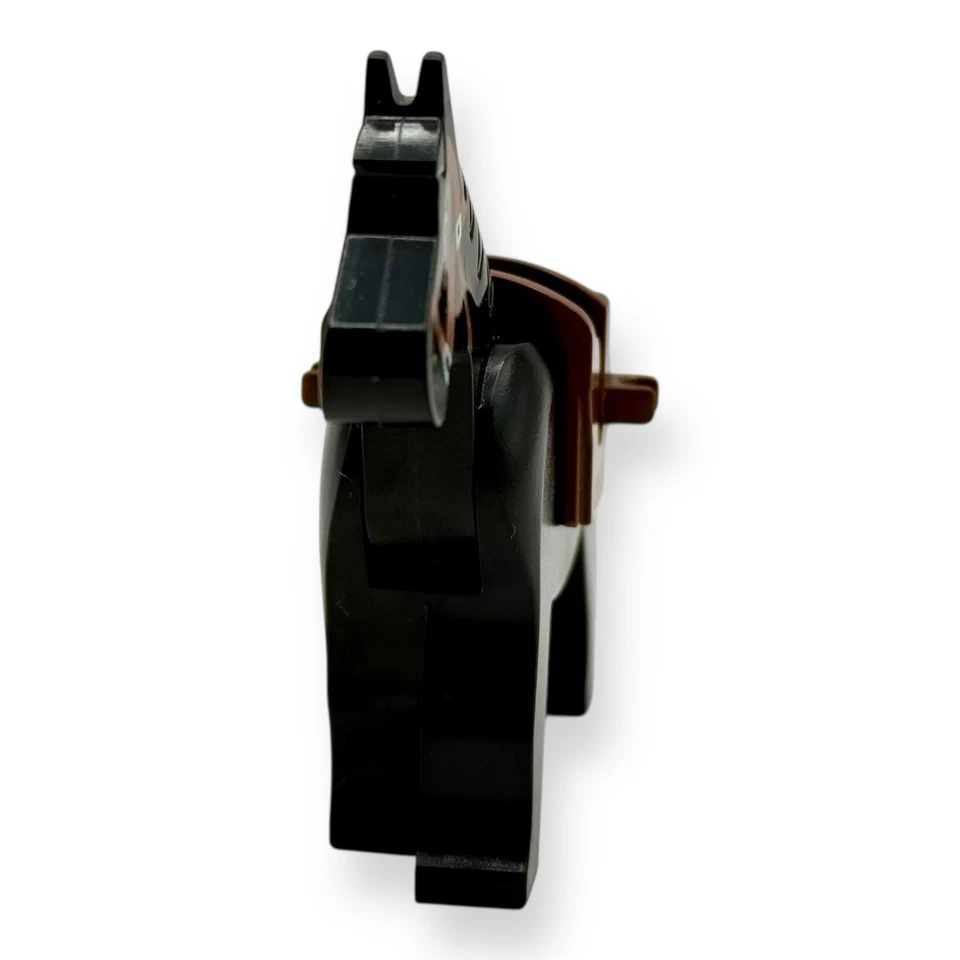 LEGO Caballo Negro con Patrón de Brida Marrón y 4491b Sillín de Caballo Marrón con Clips Foto 2 de 4