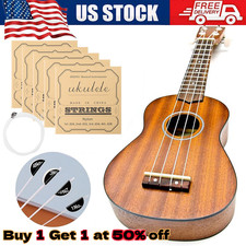 10 Sets of Nylon Ukulele Strings String Winder for Soprano Concert Tenor Ukulele