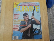 SURVIVE Survival Magazine August 1984 – HK P9S H&K, S&W 645, Benelli 121-
