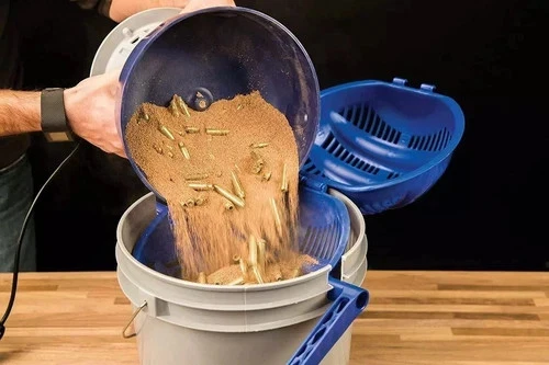 Limpador vibrador polidor bala estojo de latão recarga copo limpeza concha munição - Imagem 2 de 4