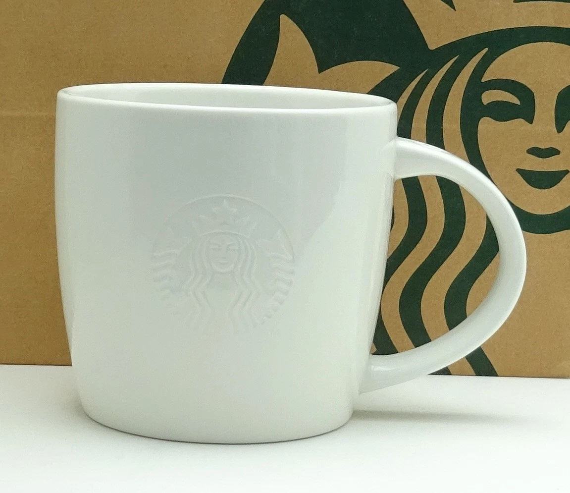Starbucks Mermaid Mug Mug Laser Logo White Ceramic Tall Grande Venti NEW