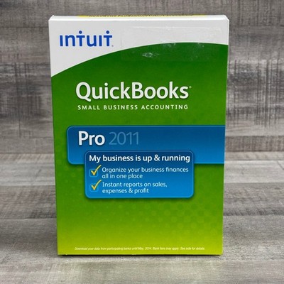 Intuit QUICKBOOKS PRO 2011 For Windows PC - SEALED BOX - Lifetime License