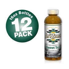 AriZona Real Brewed Sweet Tea Pack of 12 16 Fl Oz Bottles Refreshing Drink