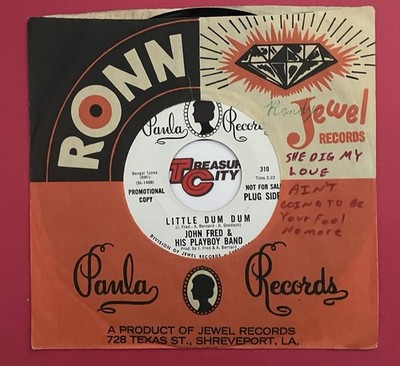 MOD NORTHERN SOUL PROMO 45 NM- John Fred LITTLE DUM DUM Paula Sleeve Ultrasonic