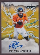 2025 Leaf Eclectic Football Flash Peyton Manning Gold Prismatic Auto 1/1 Broncos