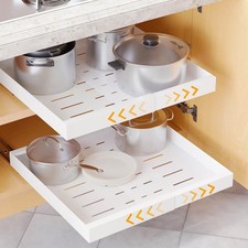 Pull Out Cabinet Organizer, 1 Pack Expandable 11.8"-19.6" Need to Pull to Wi...