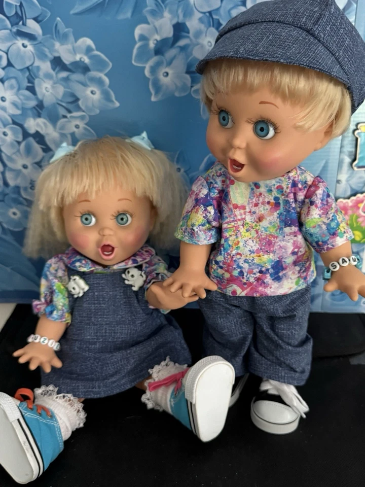 De Colección Galoob Cara de Bebé Gemelos Tan Sorprendida Suzie y Tan Sorprendida Sam ¡OFERTA!! Foto 4 de 4