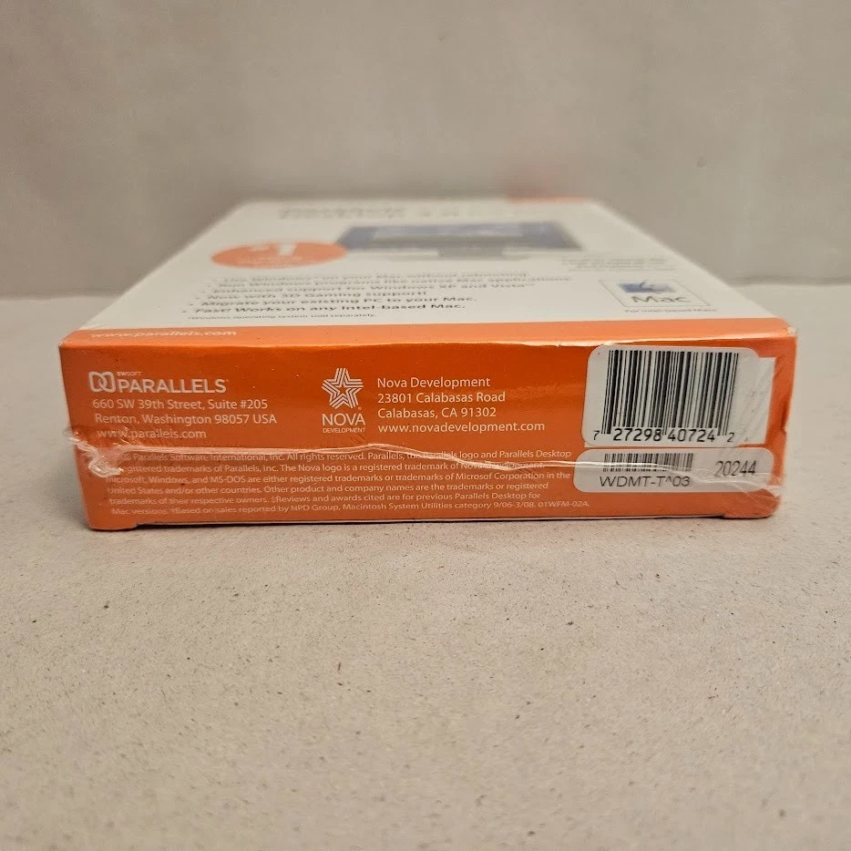 2008 Parallels Desktop 3.0 For Mac Run Windows on Your Mac NEW Factory Sealed - Image 4 of 4