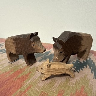 ostheimer wild boar family set of 3 sow boar and piglet
