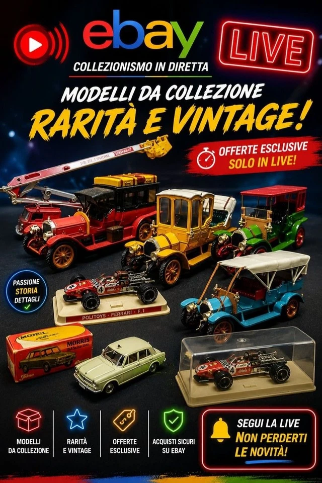 Vendita modellini vintage scala 1/43 e 1/18