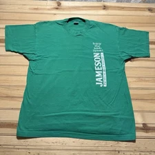 Vintage 90s Enjoy Jameson Irish Whiskey Single Stitch Alcohol Shirt Size XL