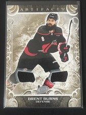 Brent Burns 200/299 Dual Jersey Gold Materials 2024-25 Artifacts UD Hockey Cards