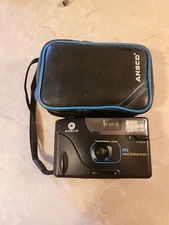 Ansco Pix Panorama Flash 35mm Camera – Vintage 1980s – Built-In Flash w case