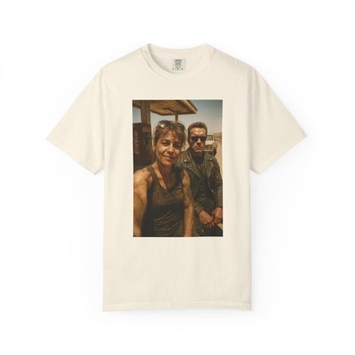 Terminator TShirt, Arnold Schwarzenegger T800 Selfie Graphic Movie Tee S-4XL